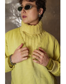 Vintage κοτλέ jacket με πλεκτό γιακά S-M