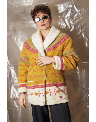 Vintage φλις μάλλινο jacket S-Μ
