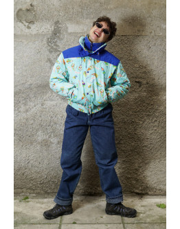 Vintage printed bomber jacket S-M