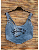 Vintage reworked denim top 