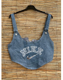 Vintage reworked denim top 
