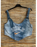 Vintage reworked denim top 