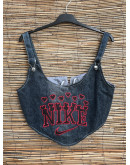 Vintage reworked denim top 