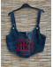 Vintage reworked denim top 