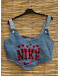 Vintage reworked denim top 
