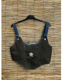 Vintage reworked denim top 