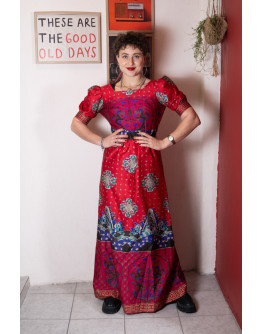 Vintage printed dress S