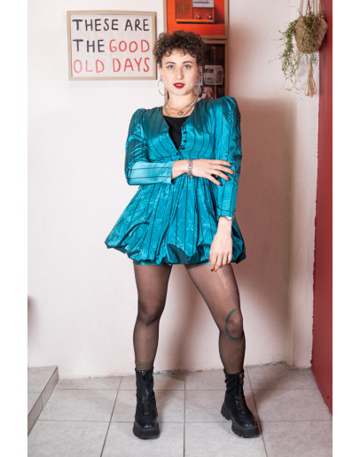 Vintage σατέν φόρεμα S