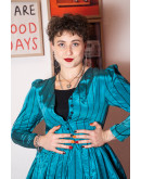 Vintage σατέν φόρεμα S