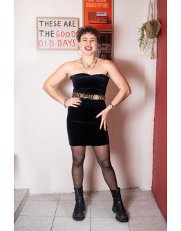 Vintage velvet dress S