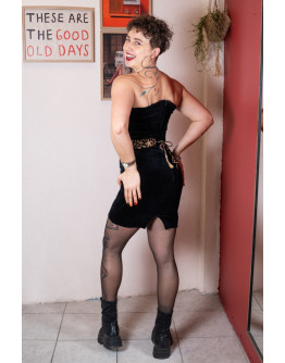 Vintage velvet dress S