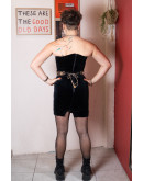 Vintage βελούδινο φόρεμα S