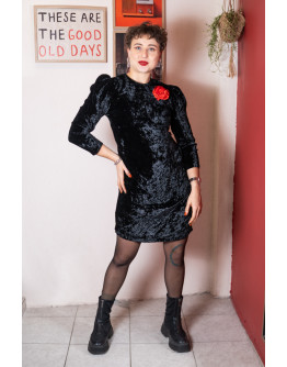 Vintage velvet dress S