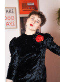 Vintage velvet dress S