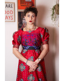 Vintage εμπριμέ φόρεμα S