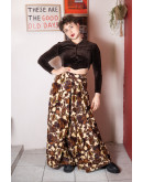 Vintage printed skirt S