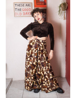 Vintage printed skirt S