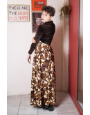 Vintage printed skirt S