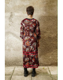 Vintage 70's printed dress S