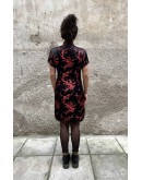 Vintage μεταξωτό Qipao φόρεμα M-L