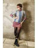 Vintage εμπριμέ φόρεμα S