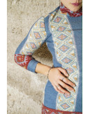 Vintage εμπριμέ φόρεμα S