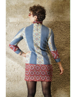 Vintage printed dress S