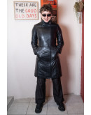 Vintage leather dress S