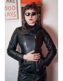 Vintage leather dress S