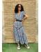 Vintage 80's ανιμαλ πριντ φόρεμα maxi M