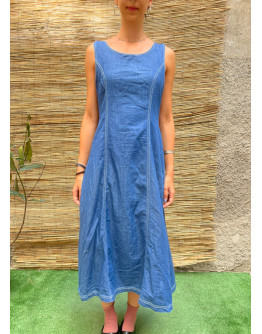 Vintage denim φόρεμα midi S-M