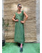 Vintage φόρεμα με κεντημένες λεπτομέρειες maxi Oversized