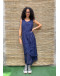 Vintage maxi dress with embroidery XL