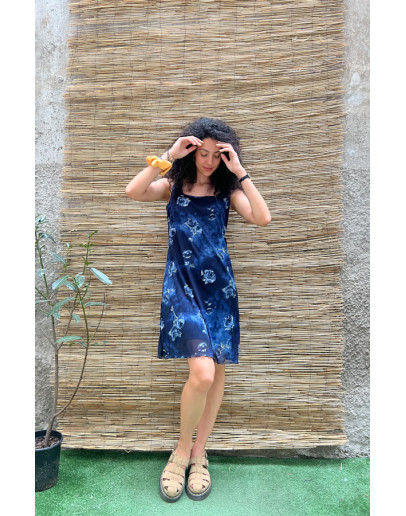 Vintage mini floral dress M