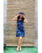 Vintage mini floral dress M