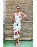 Vintage midi floral dress M