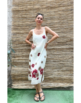 Vintage midi floral dress M