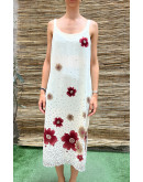 Vintage midi floral dress M