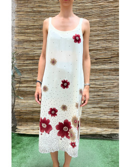 Vintage midi floral dress M