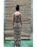 Vintage εμπριμέ φόρεμα maxi L