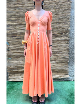Vintage 70s maxi φόρεμα S