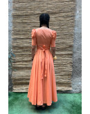 Vintage 70s maxi dress S