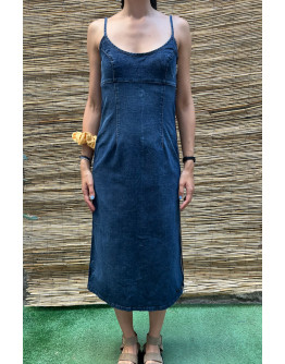 Vintage denim φόρεμα midi S-M