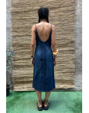 Vintage midi denim dress S-M