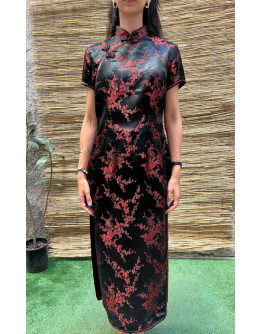 Vintage silk Qipao dress M