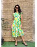Vintage midi floral dress M