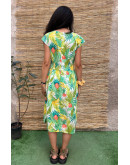 Vintage midi floral dress M