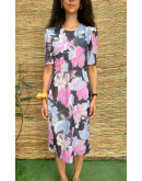Vintage midi floral dress S