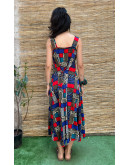 Vintage εμπριμέ φόρεμα maxi L