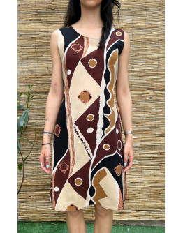 Vintage printed dress mini L